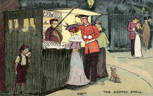 El puesto de café, Londres