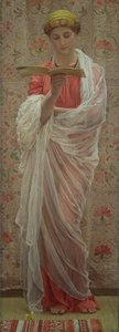 Un lector, c.1877 (óleo sobre lienzo) de Albert Joseph Moore