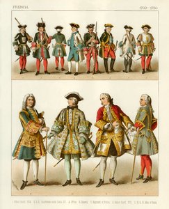 Trajes Franceses 1700-1750 de Albert Kretschmer