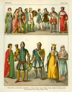 Traje alemán 1300-1350
