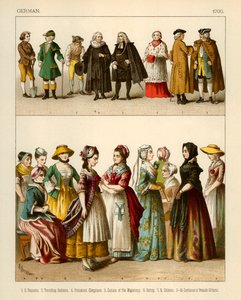 Trajes alemanes 1700 de Albert Kretschmer