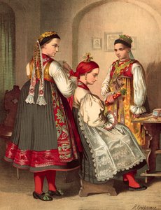 Traje alemán, Bohmen kreis Pilsen de Albert Kretschmer