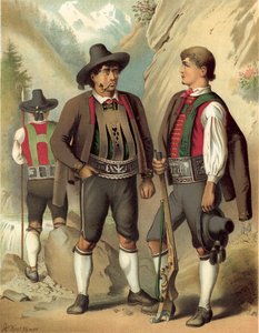 Traje alemán, Tirol, Passeyer de Albert Kretschmer