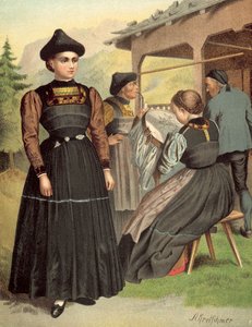 Traje alemán, Vorarlberg, Bregenzerwald de Albert Kretschmer
