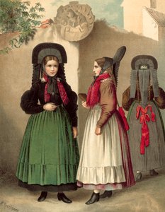 Traje alemán, Wurtemberg cerca de Rottweil