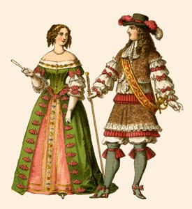 Rey Luis XIV de Francia y María Teresa Reina de Francia de Albert Kretschmer