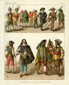 Trajes de los Países Bajos 1600 de Albert Kretschmer