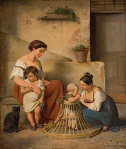 Una escena callejera romana de Albert Küchler