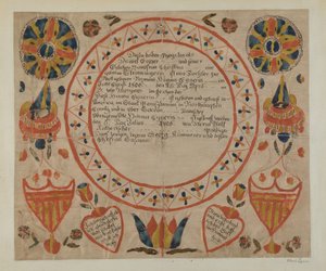 Fraktur alemán de Pensilvania de Albert Levone