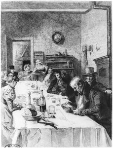 La pensión Vauquer, ilustración de 