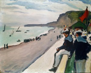 En la playa de Fecamp de Albert Marquet