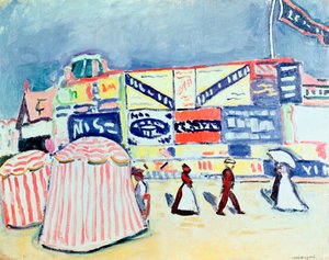 Vallas publicitarias en Trouville de Albert Marquet