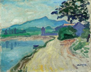 Environs de Saint-Jean-de-Luz, le Matin (óleo sobre lienzo) de Albert Marquet