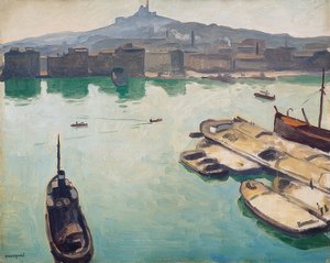 Puerto de Marsella, 1916 de Albert Marquet