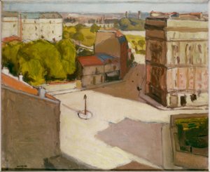Pequeña plaza con farola de Albert Marquet