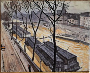París en invierno (Quai de Bourbon) de Albert Marquet