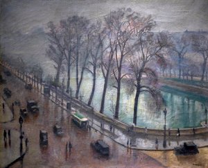 París, el Quai Conti en otoño, siglo XX (óleo sobre lienzo) de Albert Marquet