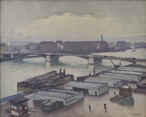 Quai de Paris en Rouen. Clima lluvioso de Albert Marquet