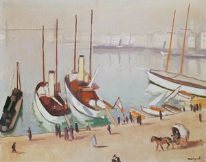 El puerto viejo de Marsella de Albert Marquet