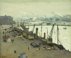 Puerto de Boulogne; Le Port de Boulogne sur Mer de Albert Marquet