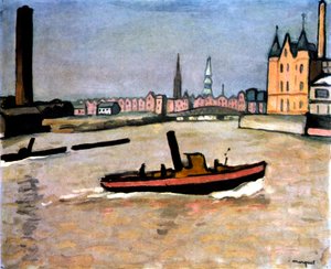 El puerto de Hamburgo, 1909