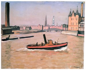 El puerto de Hamburgo, 1909