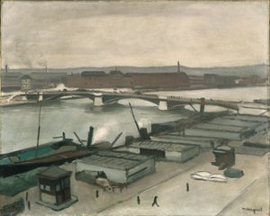 Los muelles de Rouen de Albert Marquet