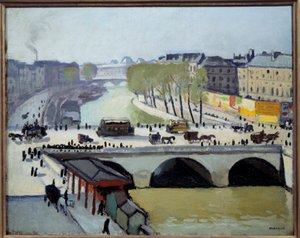 Vista del Puente Saint Michel en París de Albert Marquet