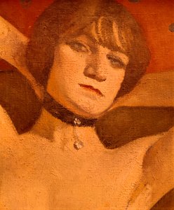 Mujer en un sofá (detalle), 1912