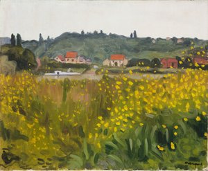 Flores amarillas en Villenes de Albert Marquet