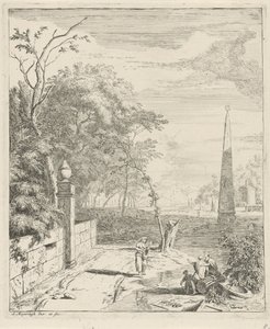 Paisaje con un obelisco Paisajes (título de la serie)