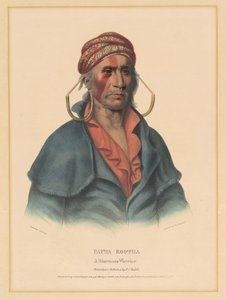 Payta Kootha, un guerrero Shawnee de Albert Newsam, after Henry Inman, after Charles Bird King