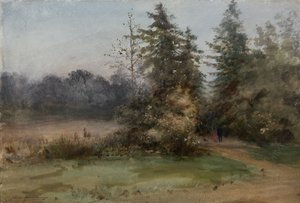 Paisaje con dos figuras