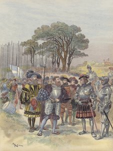 En el campamento de la Bicocca, los suizos exigen sueldo, permiso o batalla de Albert Robida