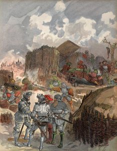Bayard en el sitio de Mezieres, ilustración de 