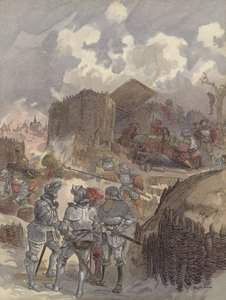 Bayard en el sitio de Mezieres de Albert Robida