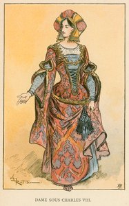 Dama Bajo Carlos VIII de Albert Robida