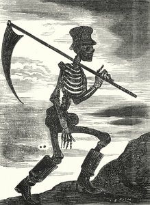 Muerte (grabado) de Albert Robida