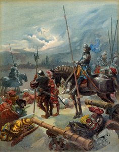 Quinta Guerra Italiana (1515-1516): la noche de Marignan (Italia), entre el 13 y 14 de septiembre de 1515 de Albert Robida