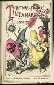 Ilustración de Albert Robida (1848-1926) en Histoire de France tintamarresque, ca. 1880 - Historia, Danza de Albert Robida