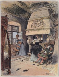 Ilustración para Le Capitaine Bellormeau por y ilustrado por A Robida de Albert Robida