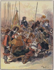 Ilustración para Le Capitaine Bellormeau de y ilustrado por A Robida de Albert Robida