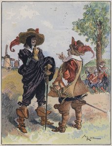 Ilustración para Le Capitaine Bellormeau por y ilustrado por A Robida de Albert Robida