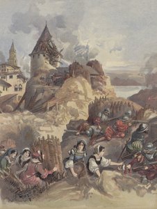 Las mujeres en el sitio de Marsella de Albert Robida