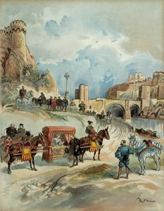 Margarita de Angulema (o Navarra, a veces de Alençon) de Albert Robida