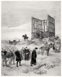 El Superintendente Jacques de Semblancay (c.1445-1527) condenado a muerte, subiendo al patíbulo de Montfaucon, 1909