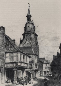 El campanario de Dinan - Vieja Francia - Bretaña - texto, dibujos y litografías, por Albert Robida (1848-1926) sin fecha finales del siglo XIX
