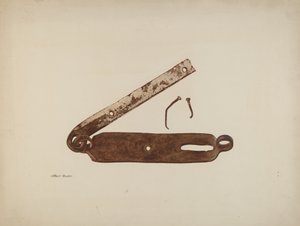 Cerradura de la puerta de "Kennedy Farm" de Albert Rudin