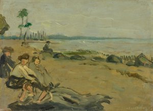 Playa de baño de Albert Weisgerber
