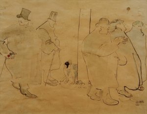 Los amigos del Café du Dôme de Albert Weisgerber